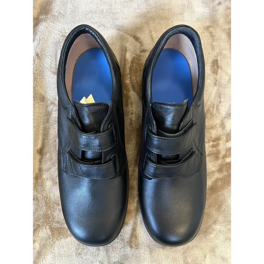 Apex Footwear Men's Black Conform Double Strap Orthopedic Shoes 1260M Size 12W - Picture 5 of 7
